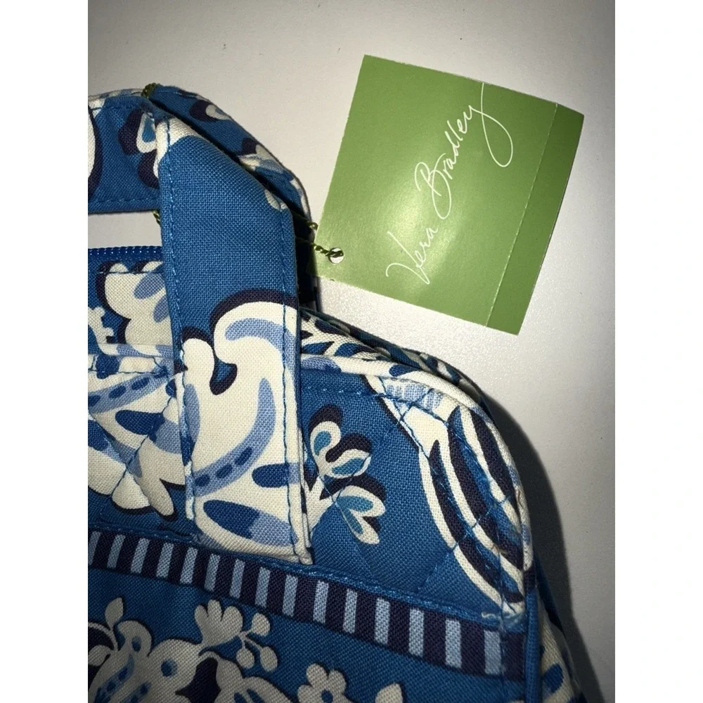Vera Bradley Tech Organizer Case Blue Lagoon Make Up ? Travel Floral Paisley‎